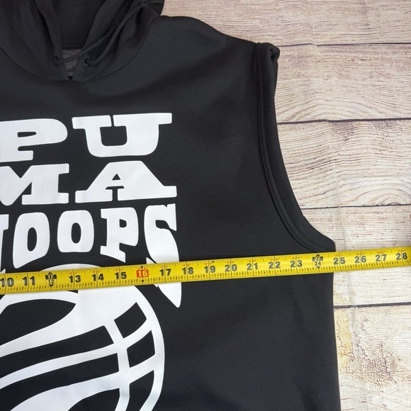 Puma Hoops‎ Posterize 2.0 Sleeveless Hoodie Men's XL Black - Picture 5 of 10